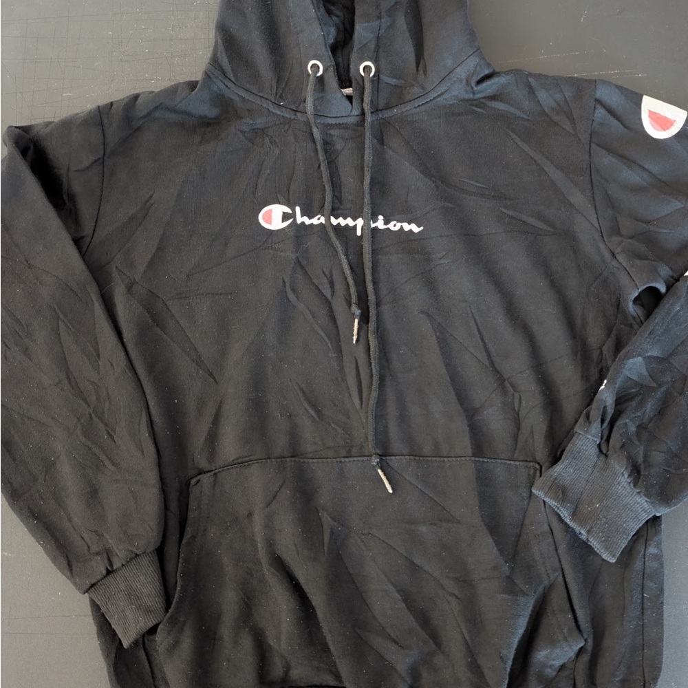 Champion Black Pullover Hoodie